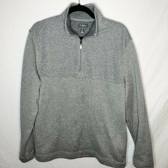 Van Heusen Flex Mens Medium Pullover Quarter Zip - Picture 1 of 6